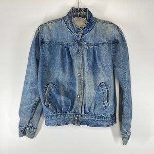 Vintage Daniel Pearl Snap Denim Jacket Size Large 1980's